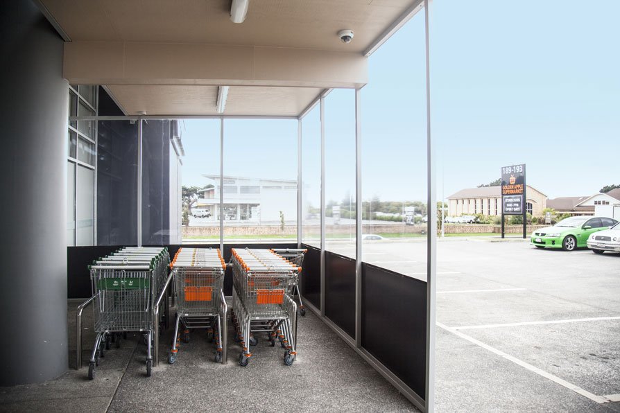 Golden Apple Supermarket Screens by Fresco Shades